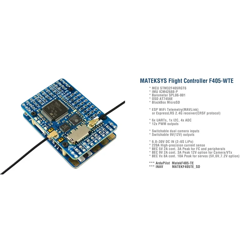 SkyDElFor MATEK Mateksys F405- - Mateksys Flight Controller F405 Wte 리뷰 및 가격